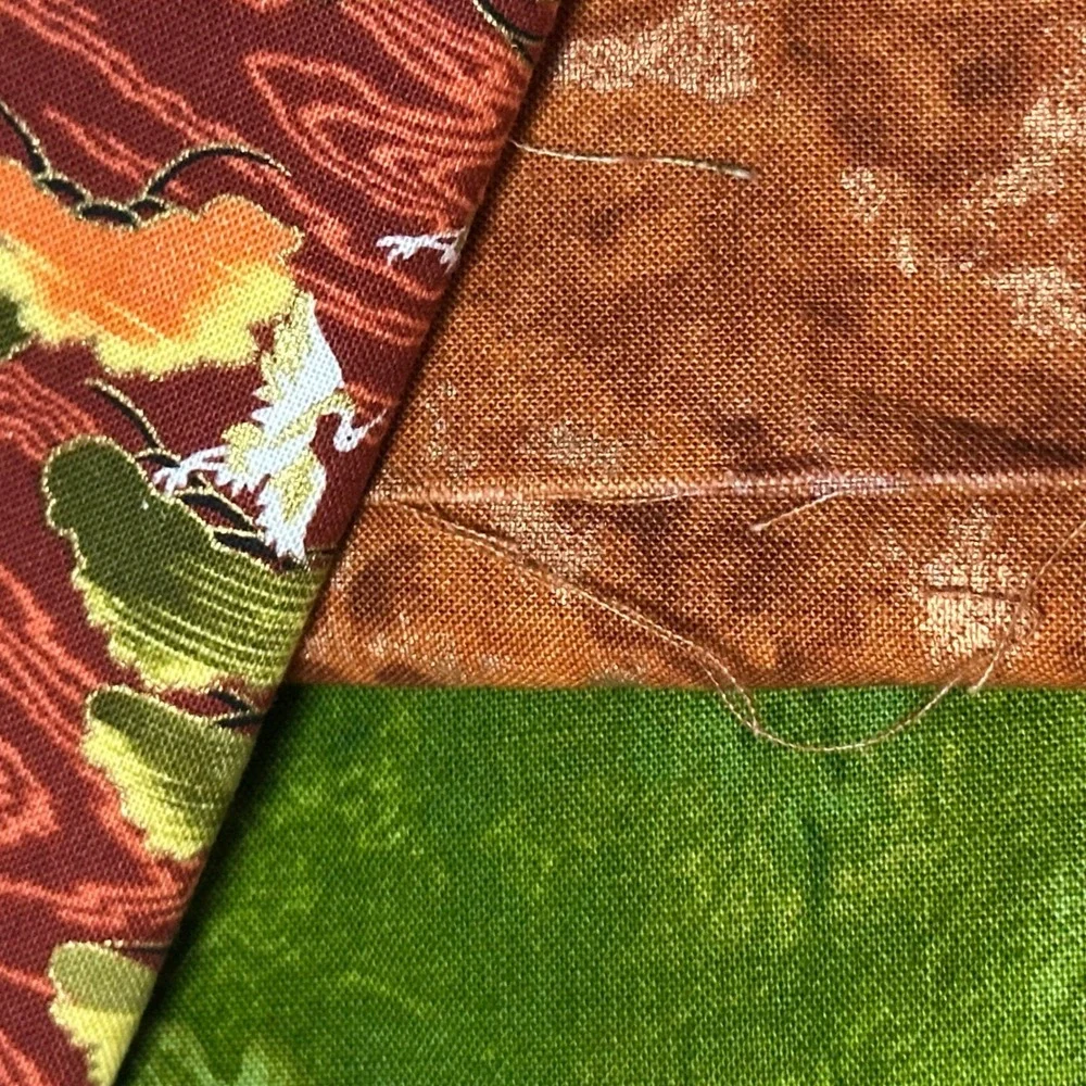 Betty Blais Kimonos Paper Pieced Quilt Pattern & Fabric Lot Embellishment Villag